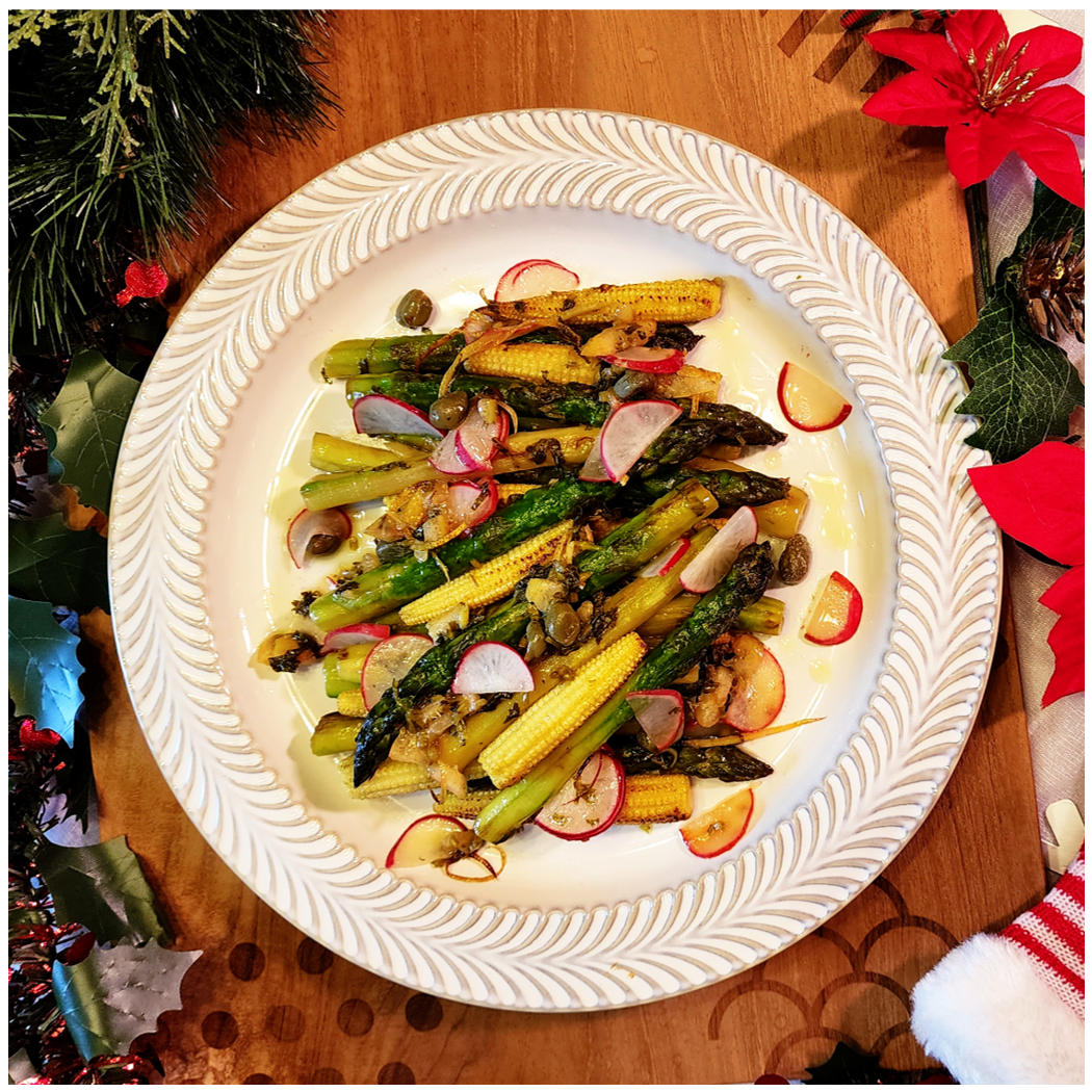 Pan Roasted Lemon Asparagus Medley