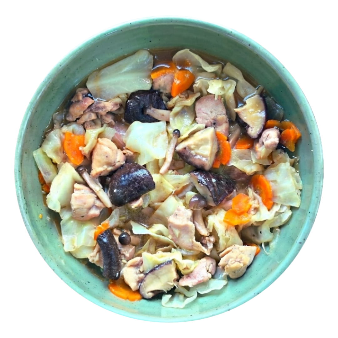 Mum's Style Chicken Cabbage Braise (Serves 2)