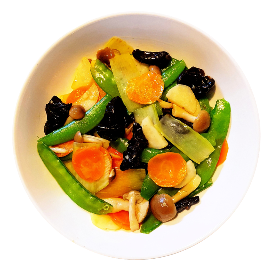 Crisp Greens in Silky Sauce