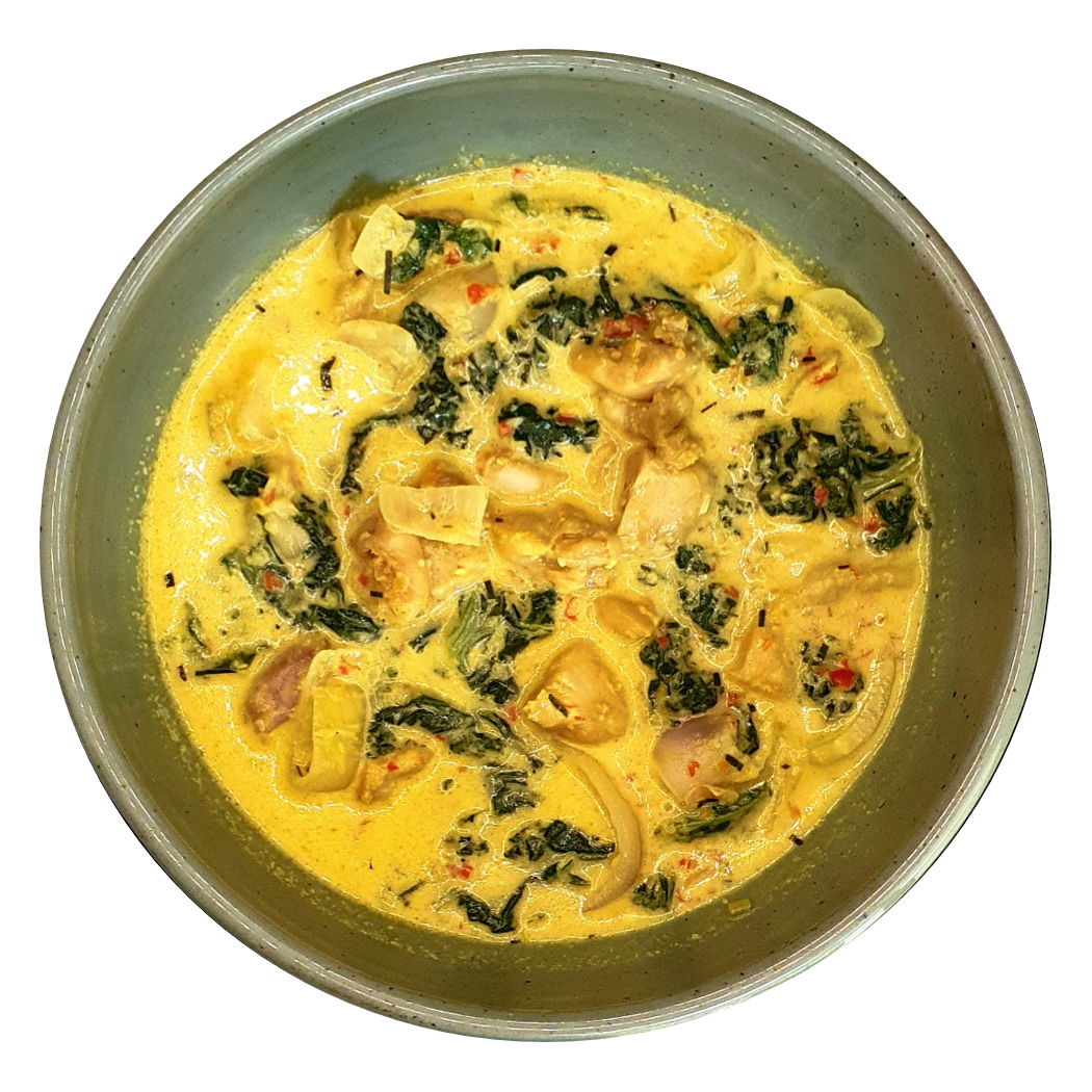 Kale + Chicken Lemak