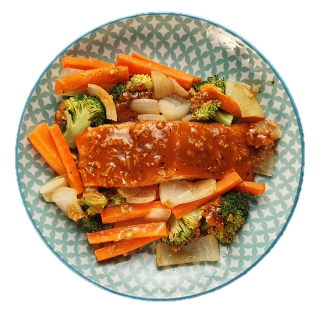 Honey Mustard Glazed Salmon