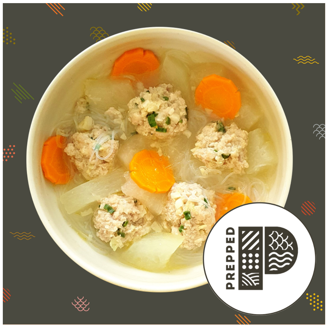 Winter Melon Meatball Soup (Serves 2)